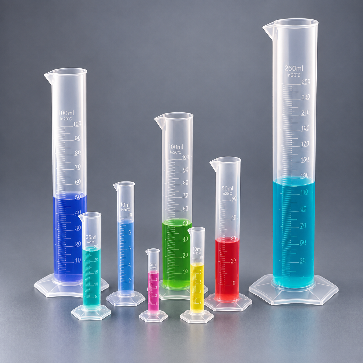 MEASURING CYLINDERS HEXAGONAL
