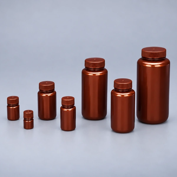 Reagent Bottle AMBER HDPE (Wide Mouth)